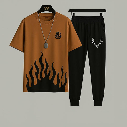 Men`s Printed Micro Track Suit-2Pcs Comfort Wear